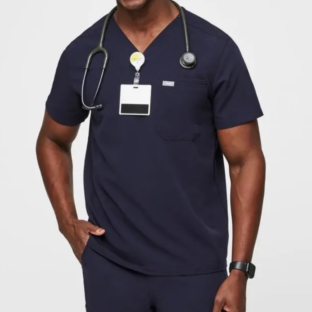 Figs Navy Scrub Set- Men M NWT